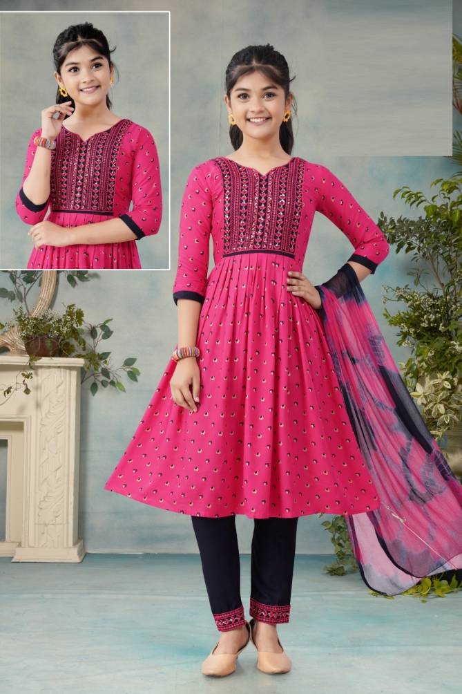 Kids Parnika Pant Set Vol 2 Girls Wear Kurti With Bottom Dupatta Wholesale Price In Surat
